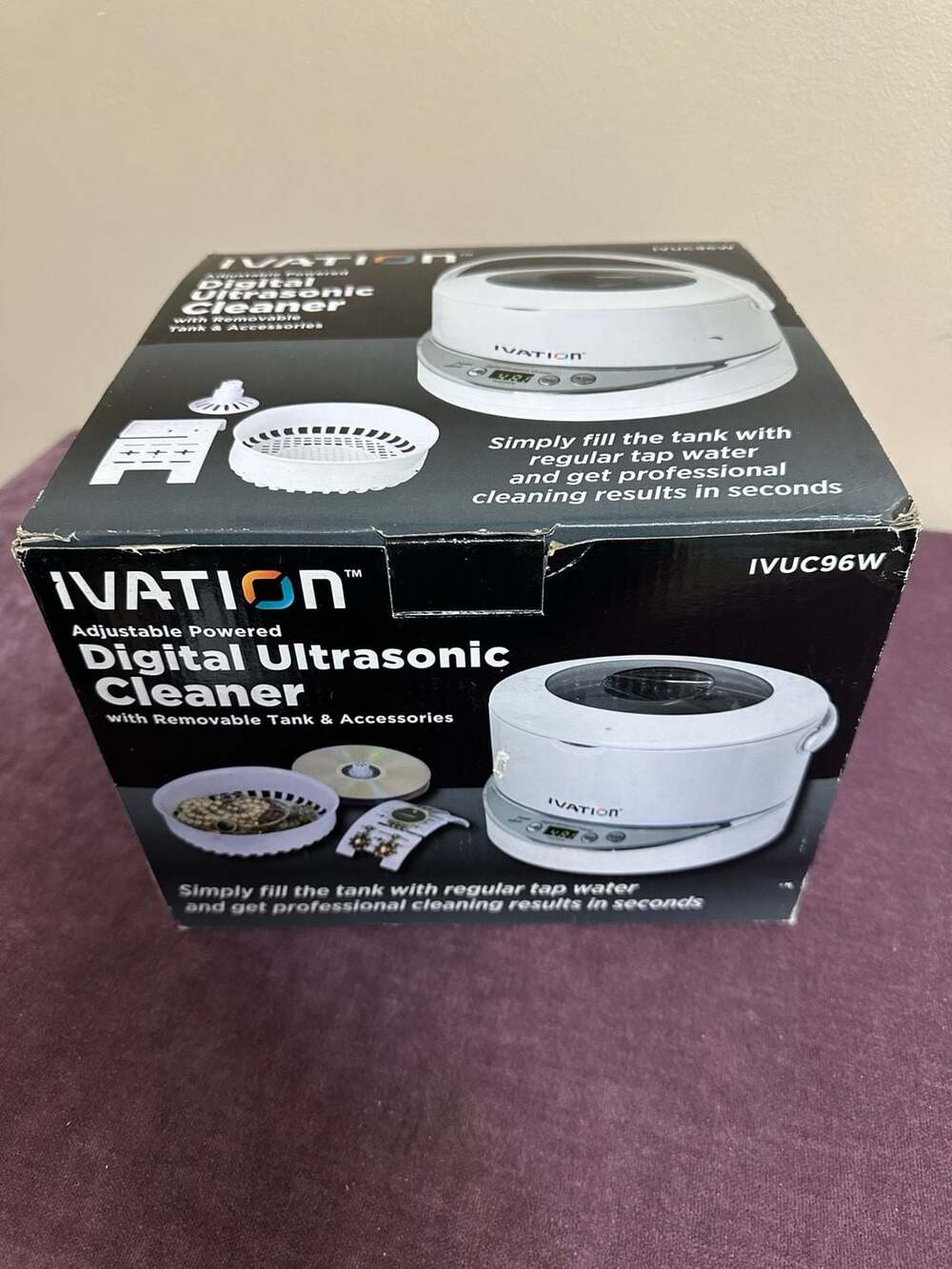 Ivation IVUC96W Adjustable Powered Digital Ultrasonic Cleaner